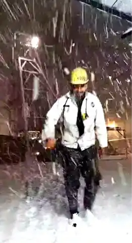Bartın Madencilerinde Kar Sevinci!